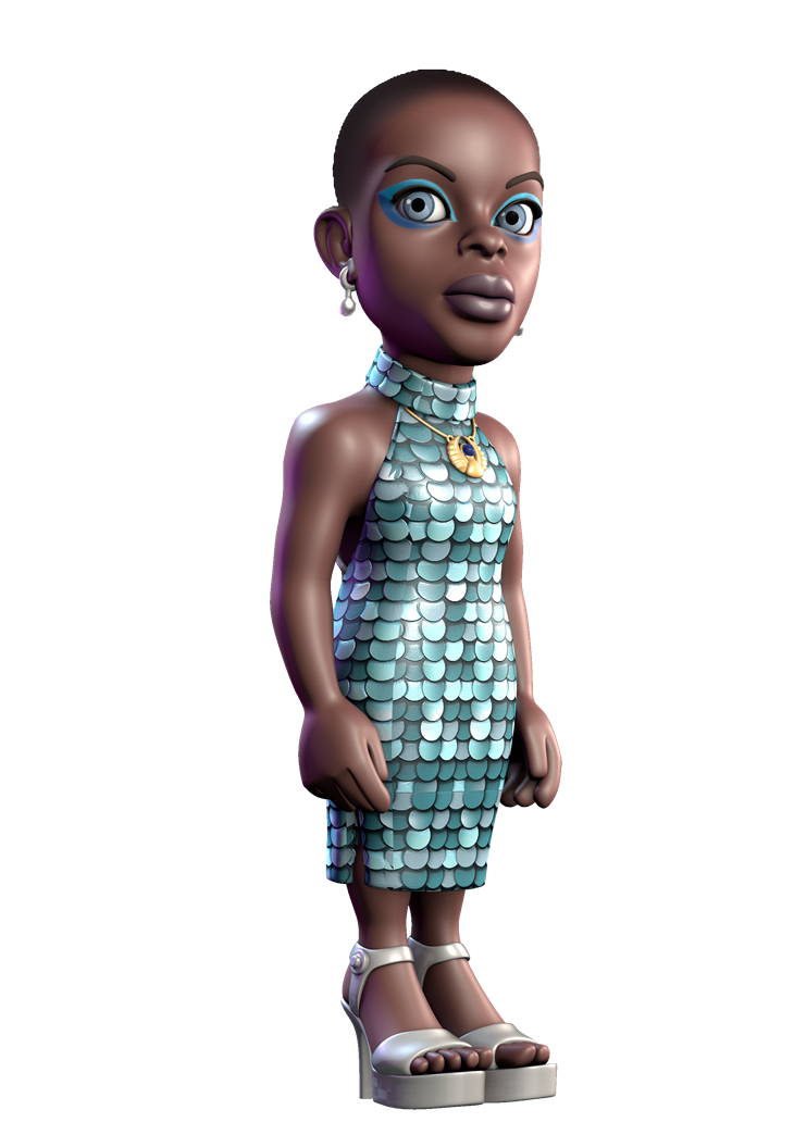 Minix 收藏人偶12cm 名人擺件模型 - Wednesday 星期三 - Bianca Sinclair 碧安卡·巴克禮