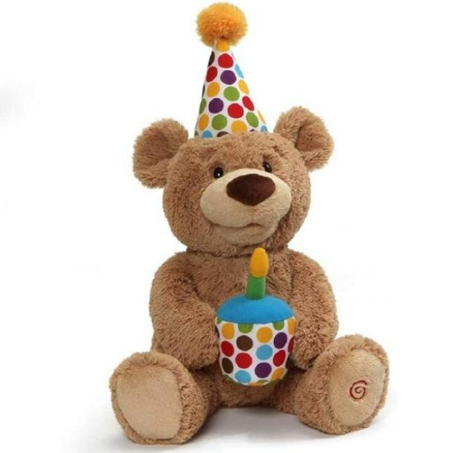 happy birthday stuffed bear