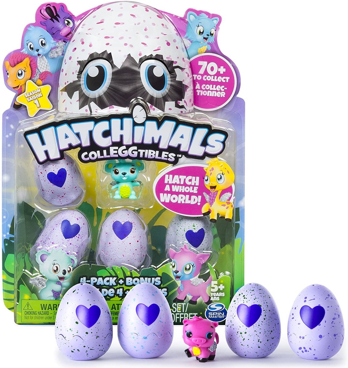 Hatchimals 迷你魔法寵物蛋 第1季 四件裝 (款式隨機)