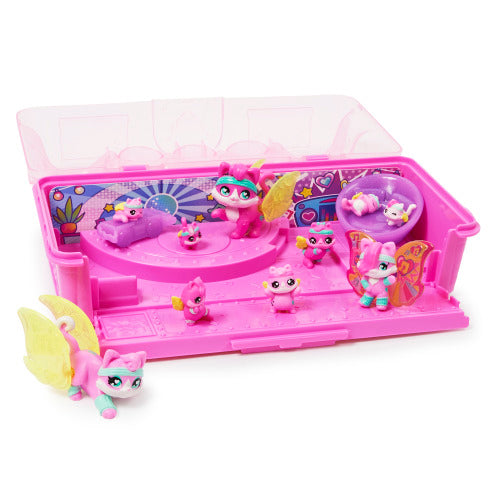 Hatchimals 迷你魔法寵物蛋家庭系列貓舞者家族12件蛋盒裝