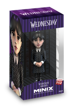 Load image into Gallery viewer, Minix 收藏人偶12cm 名人擺件模型 -   Wednesday 星期三 - Addams 愛登士
