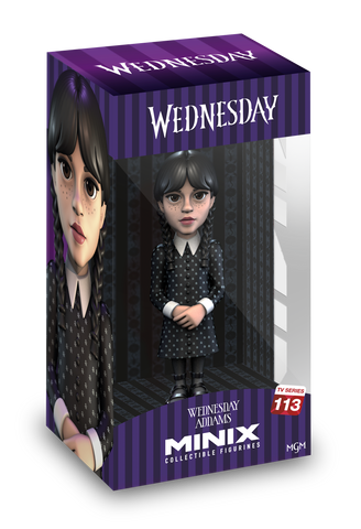 Minix 收藏人偶12cm 名人擺件模型 -   Wednesday 星期三 - Addams 愛登士