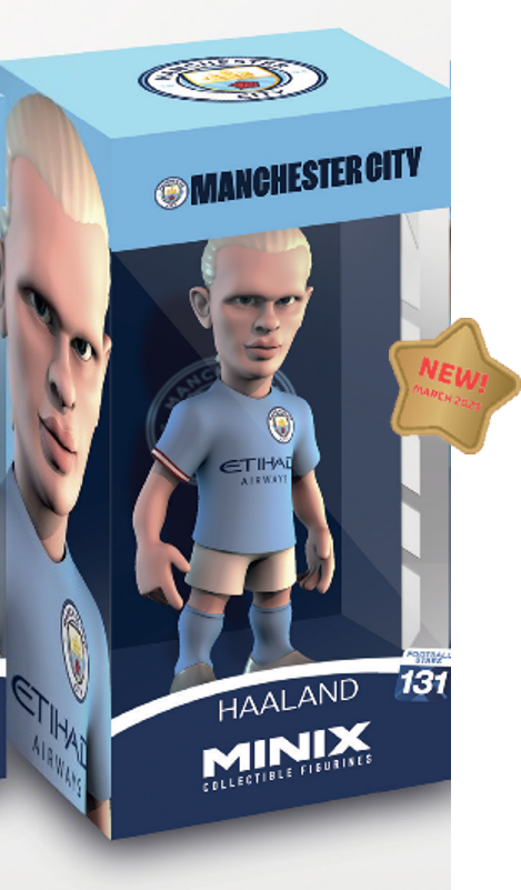 Minix 足球人偶12cm 球星擺件模型 - Manchester City (MC) 曼城 - Haaland 夏蘭特