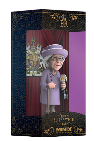 Minix 收藏人偶12cm 名人擺件模型 - Queen Elizabeth II 英女王 伊利沙伯二世