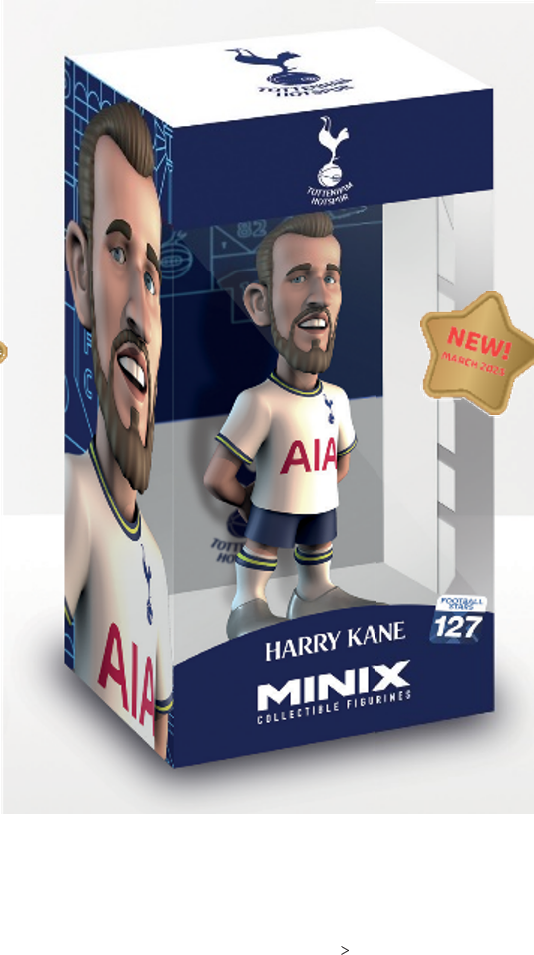 Minix 足球人偶12cm 球星擺件模型 - Tottenham 熱刺 - Harry Kane 哈里簡尼