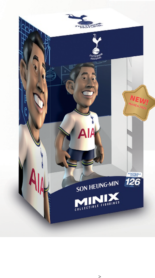 Minix 足球人偶12cm 球星擺件模型 - Tottenham 熱刺 - Son 孫興慜