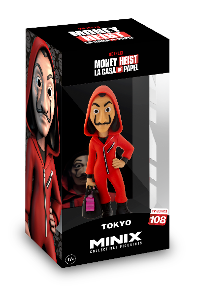 Minix 收藏人偶12cm 名人擺件模型 - Money Heist 人偶紙房子- Tokio w/ Mask 東京 (帶面具版)