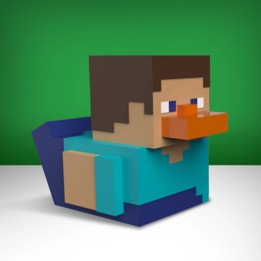 Tubbz Minecraft Steve 中型鴨公仔 First Edition