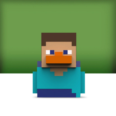 Tubbz Minecraft Steve 迷你鴨公仔