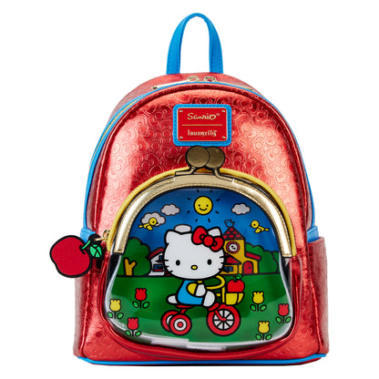 Loungefly Hello Kitty 50週年錢包口金夾銀包造型迷你背包