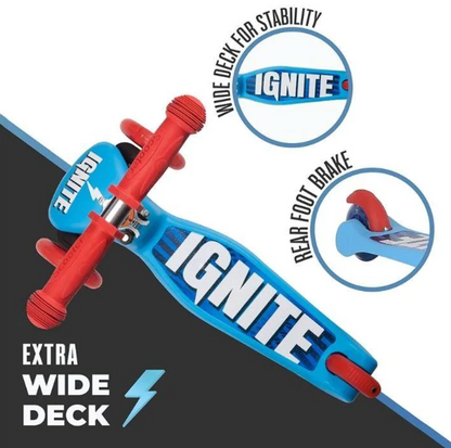 IGNITE GLIDE 滑板車 3 輪組合裝藍色