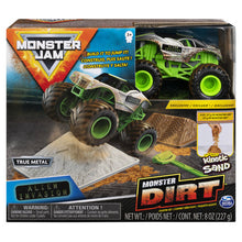 Load image into Gallery viewer, Monster Jam Monster Dirt Starter Set 8oz of Monster Dirt and 1:64 Die-Cast Truck
