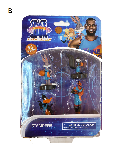 Space Jam Doll Stamps 4-Pack