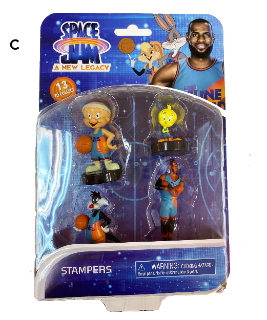 Space Jam Doll Stamps 4-Pack