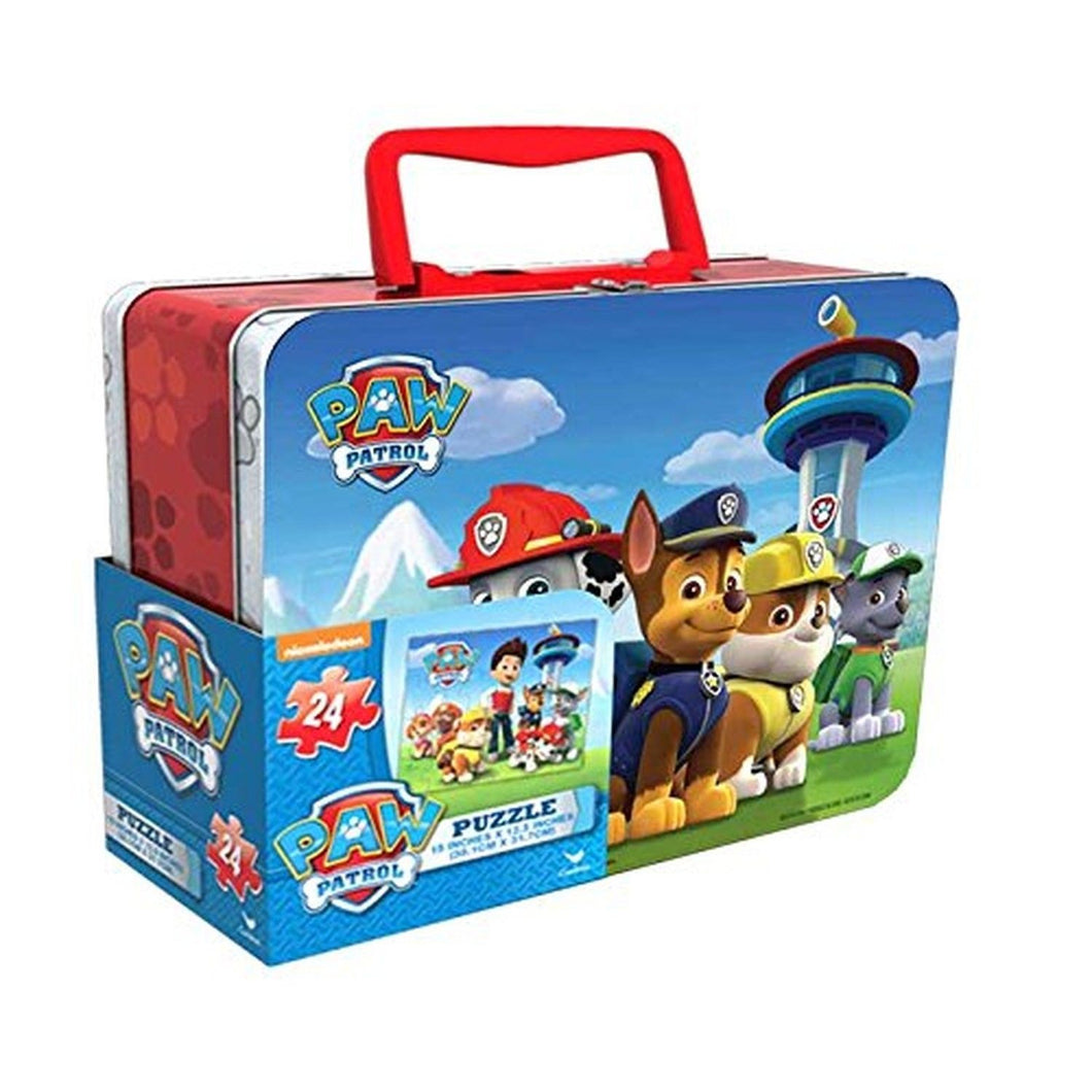 Paw Patrol Puzzle In Tin with Handle 2 x 24pcs